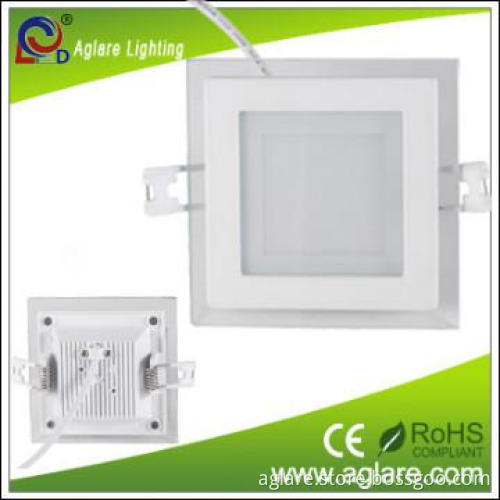 High Power glass shape 5730SMD 15W square LED ceiling DownLight